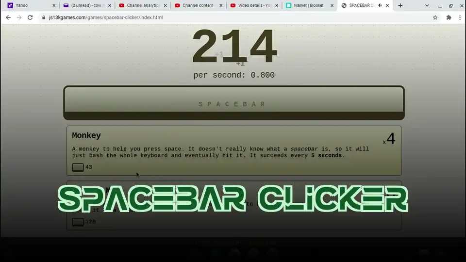 Spacebar Clicker